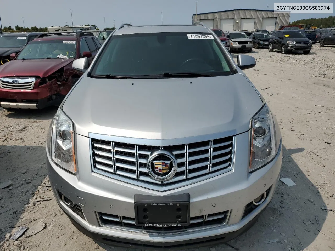 2016 Cadillac Srx Performance Collection VIN: 3GYFNCE30GS583974 Lot: 71097094