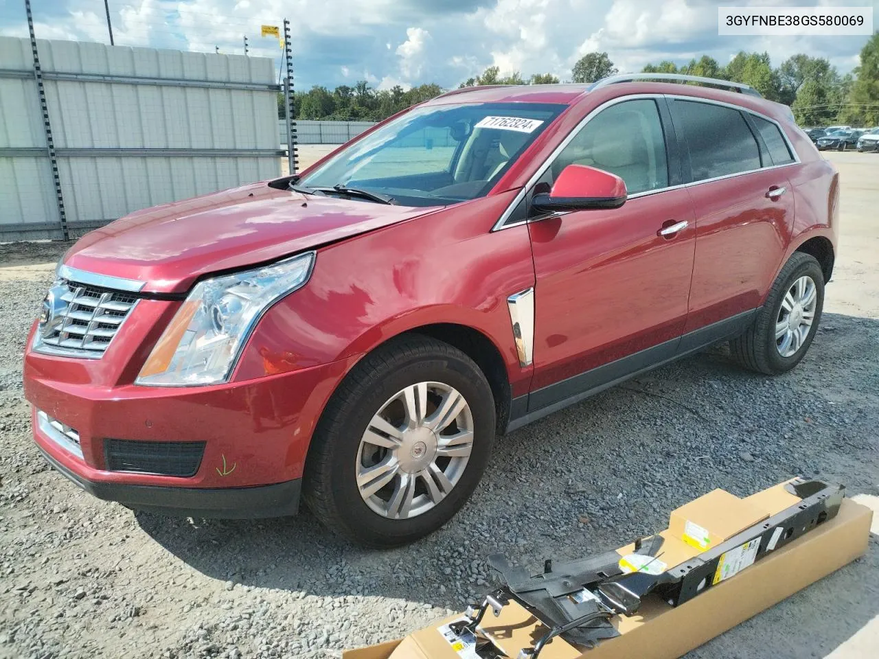 2016 Cadillac Srx Luxury Collection VIN: 3GYFNBE38GS580069 Lot: 71762324