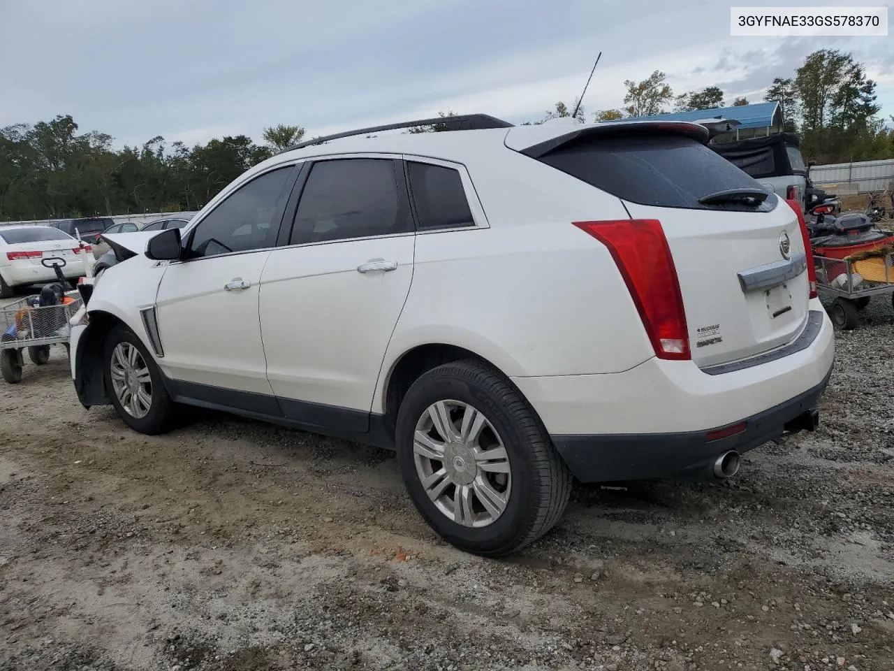 2016 Cadillac Srx VIN: 3GYFNAE33GS578370 Lot: 73984794