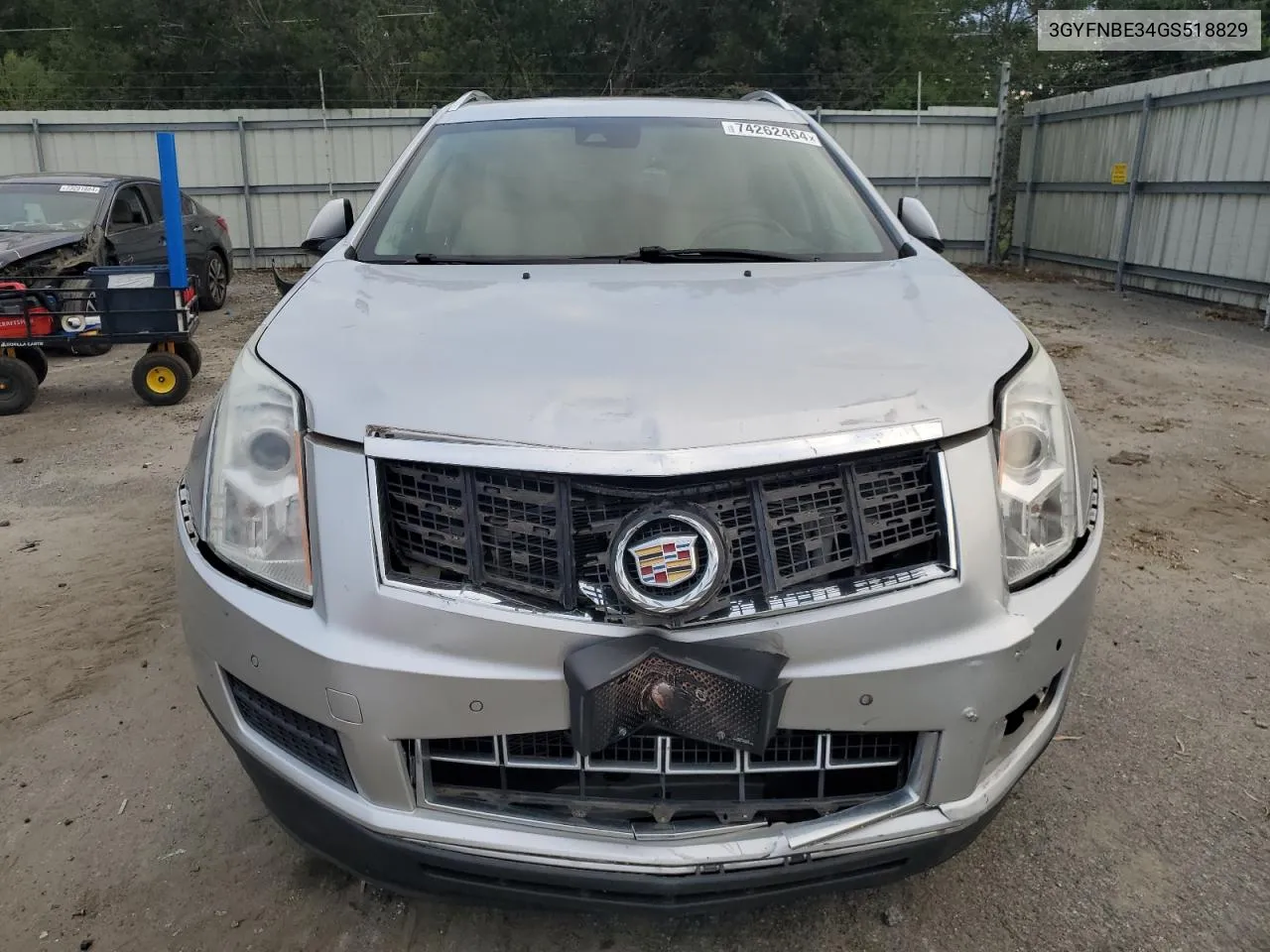 2016 Cadillac Srx Luxury Collection VIN: 3GYFNBE34GS518829 Lot: 74262464