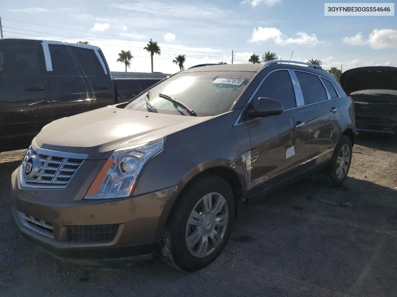 2016 Cadillac Srx Luxury Collection VIN: 3GYFNBE30GS554646 Lot: 74707014