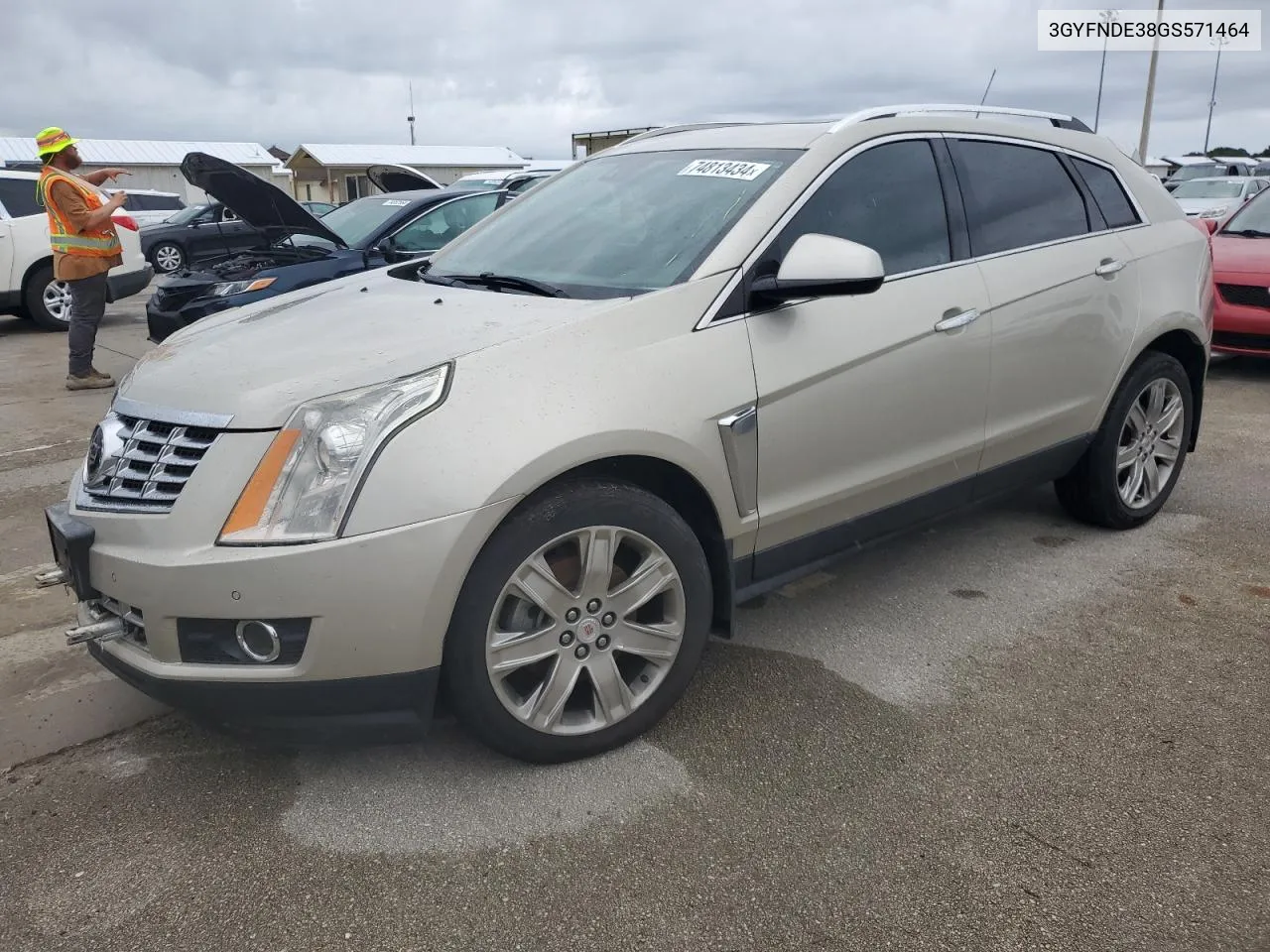 2016 Cadillac Srx Premium Collection VIN: 3GYFNDE38GS571464 Lot: 74813434