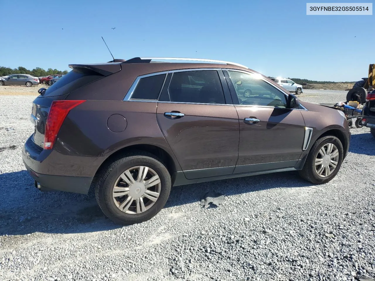 2016 Cadillac Srx Luxury Collection VIN: 3GYFNBE32GS505514 Lot: 75390344