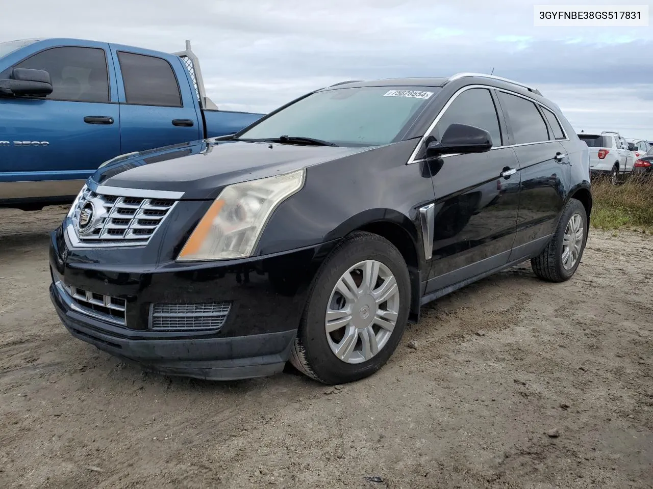 2016 Cadillac Srx Luxury Collection VIN: 3GYFNBE38GS517831 Lot: 75628554