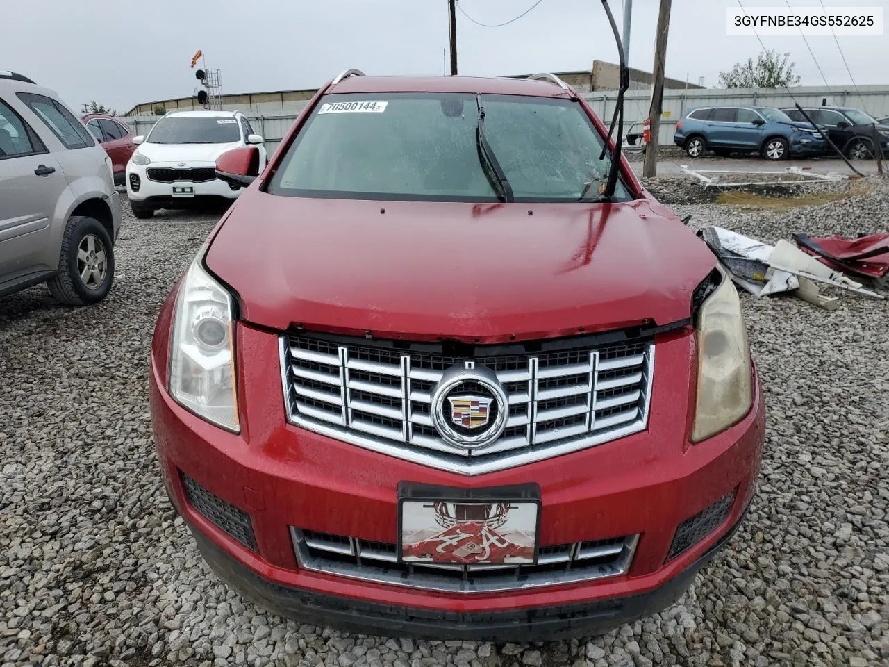 2016 Cadillac Srx Luxury Collection VIN: 3GYFNBE34GS552625 Lot: 76561524