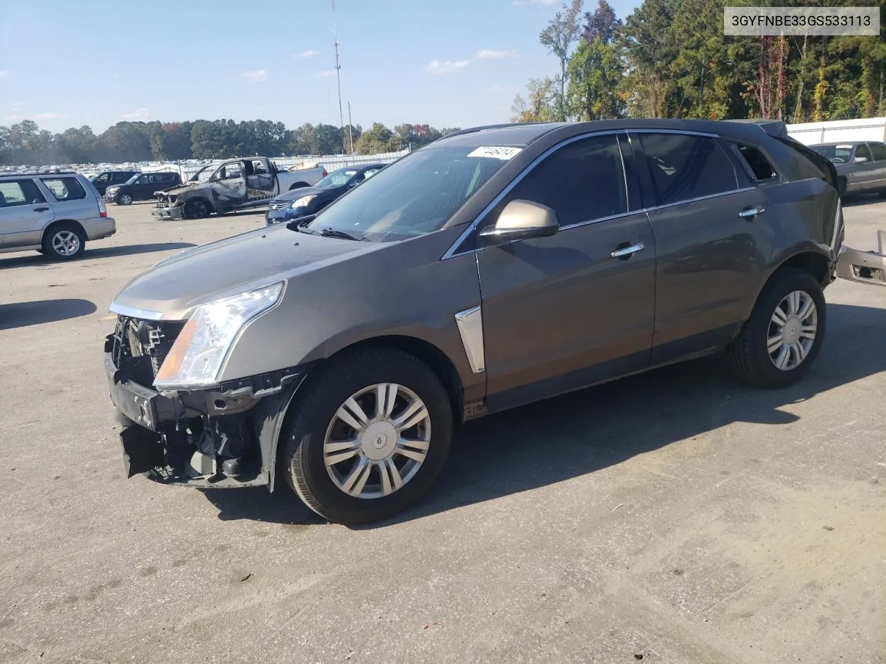 2016 Cadillac Srx Luxury Collection VIN: 3GYFNBE33GS533113 Lot: 77446414