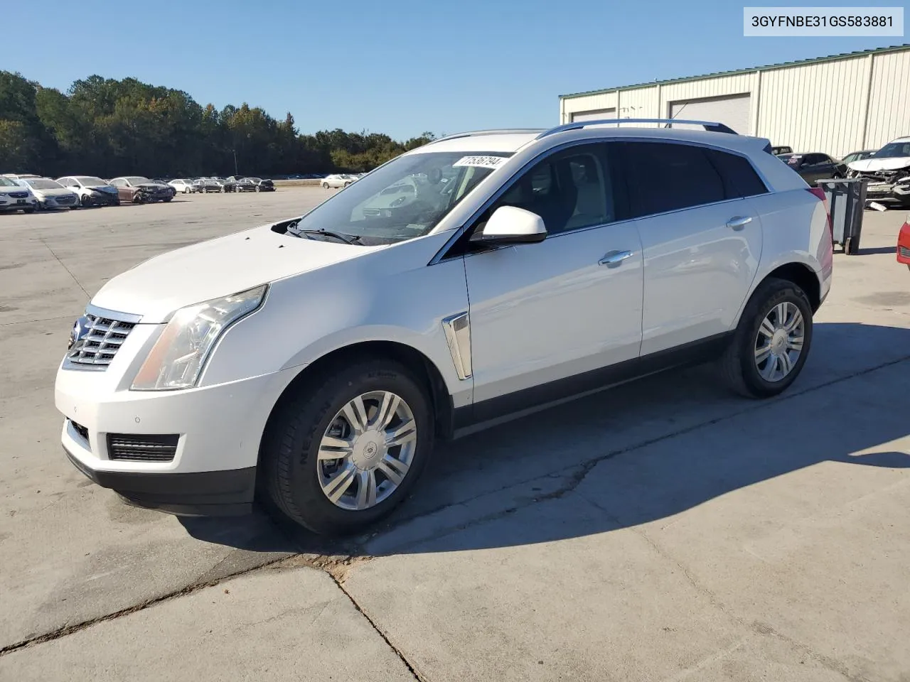 2016 Cadillac Srx Luxury Collection VIN: 3GYFNBE31GS583881 Lot: 77536794