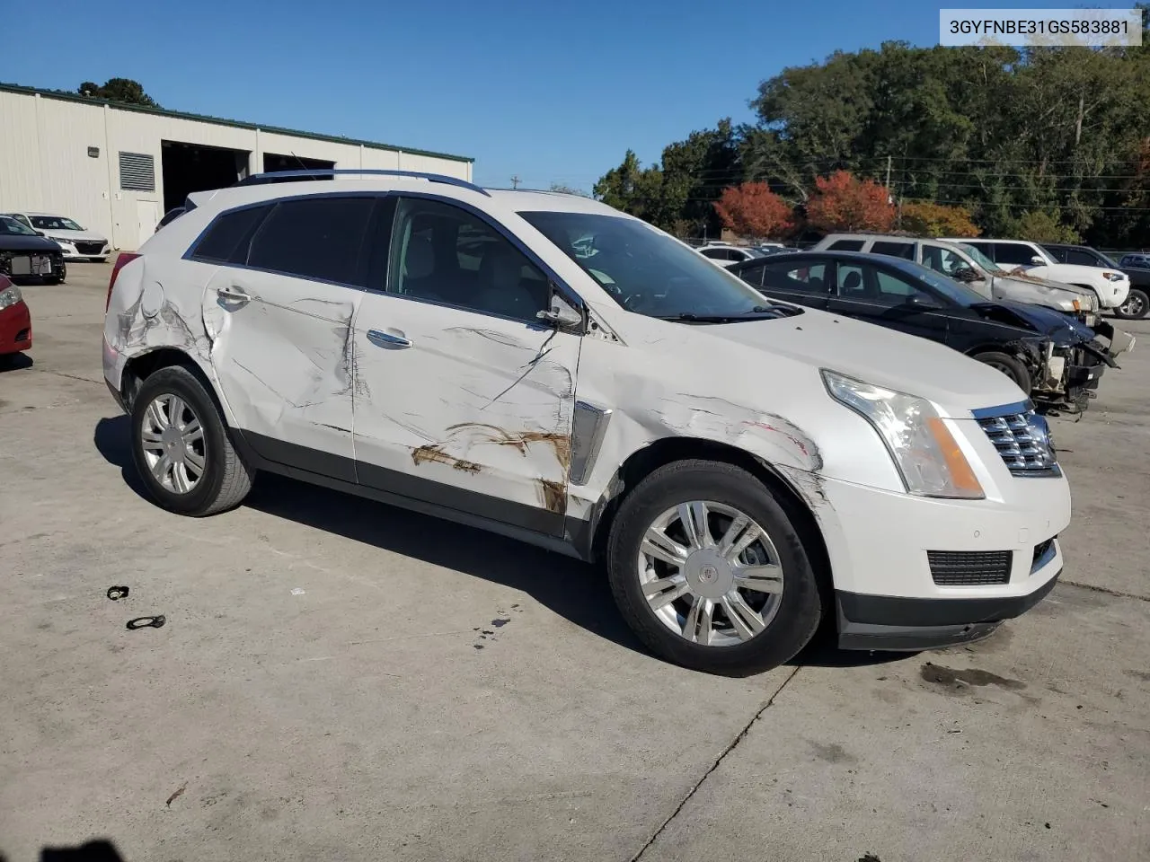 2016 Cadillac Srx Luxury Collection VIN: 3GYFNBE31GS583881 Lot: 77536794