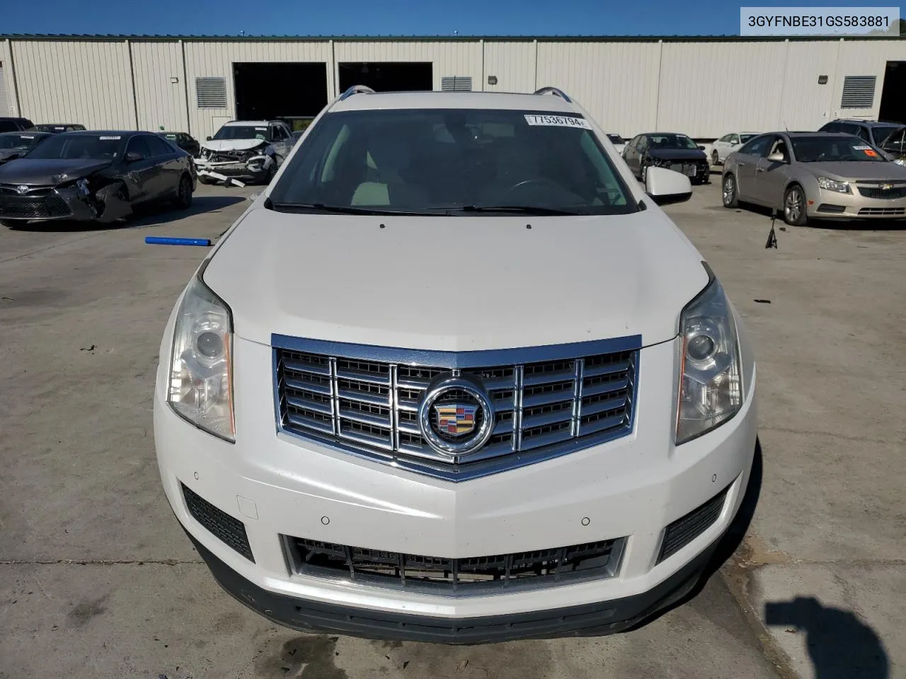 2016 Cadillac Srx Luxury Collection VIN: 3GYFNBE31GS583881 Lot: 77536794