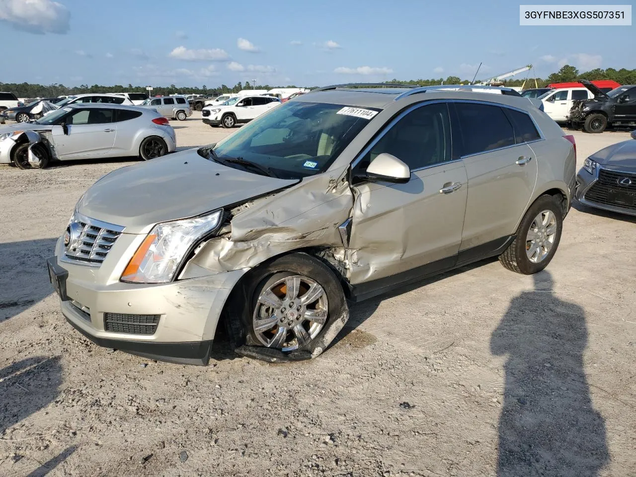 2016 Cadillac Srx Luxury Collection VIN: 3GYFNBE3XGS507351 Lot: 77611104