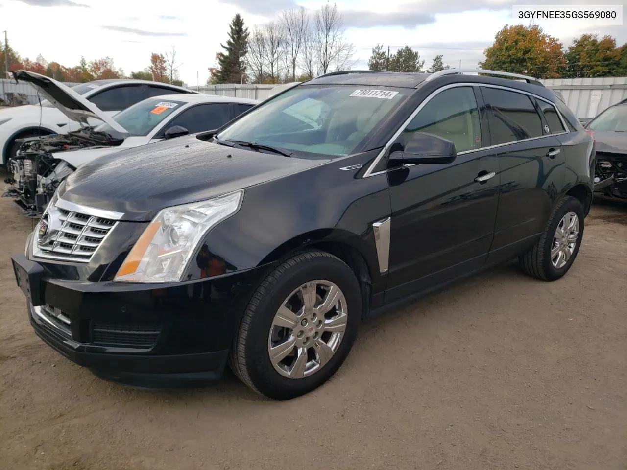 2016 Cadillac Srx Luxury Collection VIN: 3GYFNEE35GS569080 Lot: 78011714