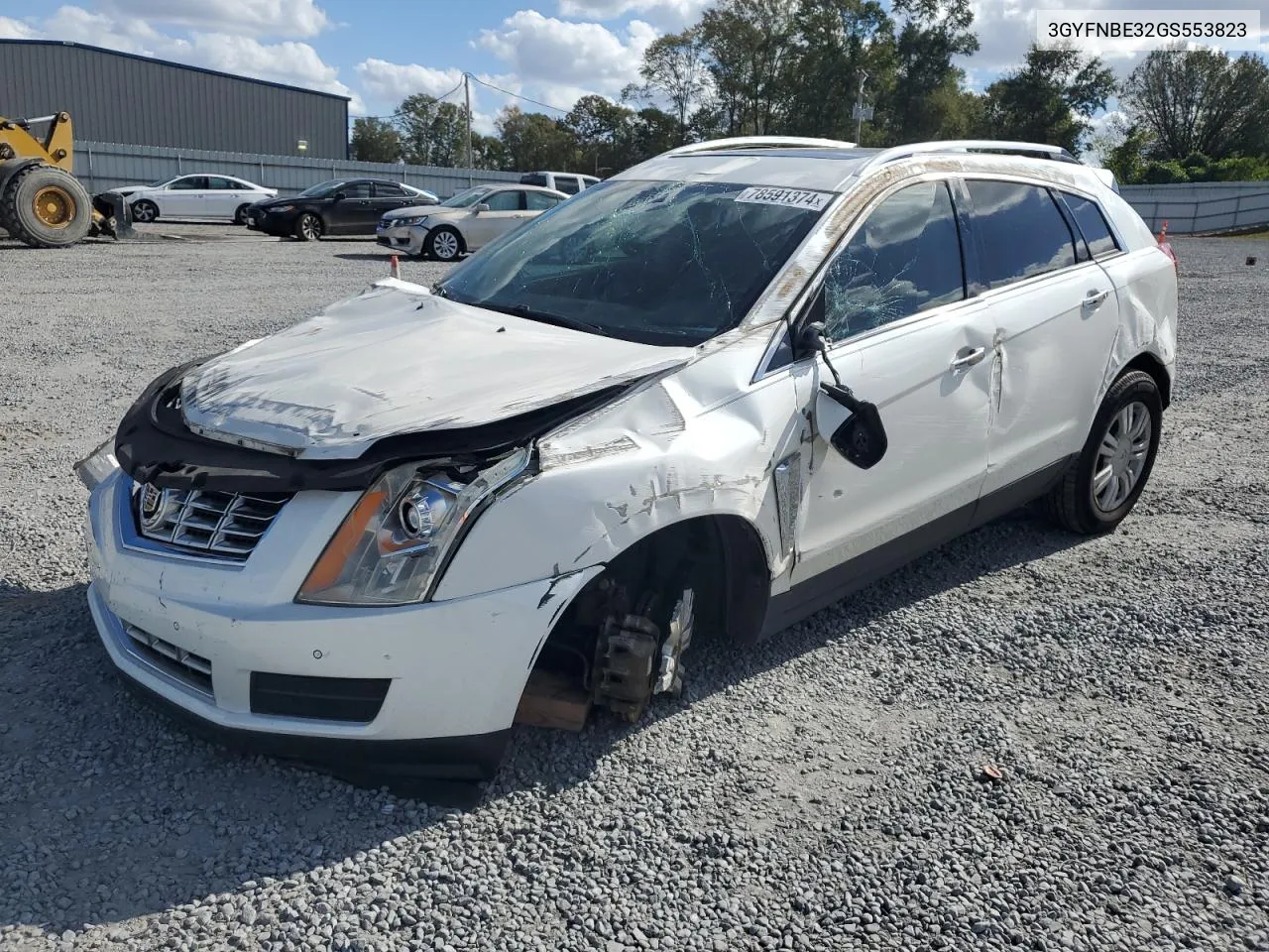 2016 Cadillac Srx Luxury Collection VIN: 3GYFNBE32GS553823 Lot: 78591374