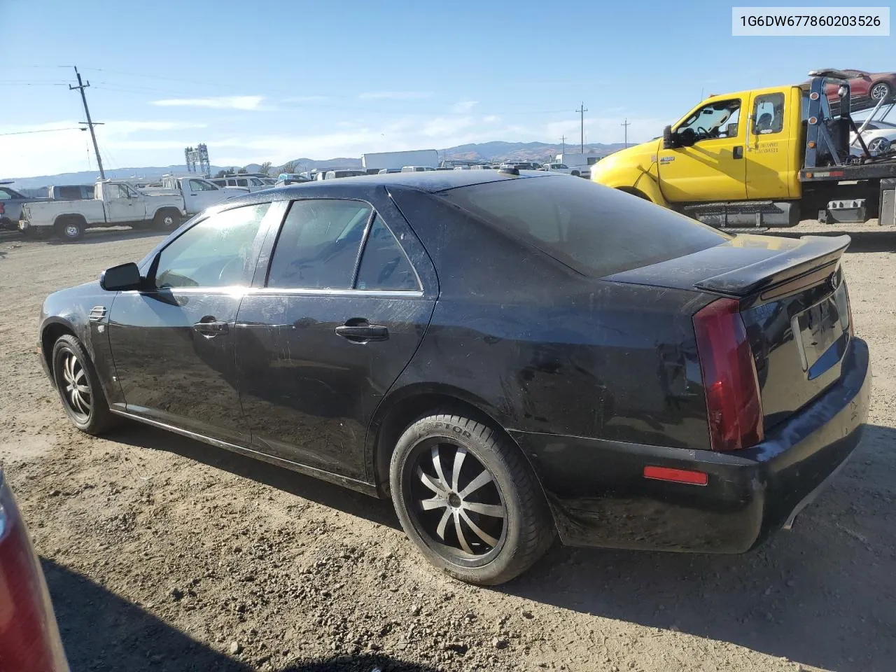 1G6DW677860203526 2006 Cadillac Sts