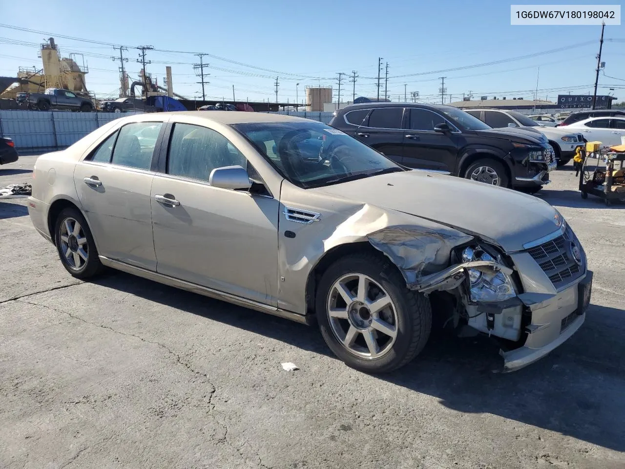 2008 Cadillac Sts VIN: 1G6DW67V180198042 Lot: 76591364