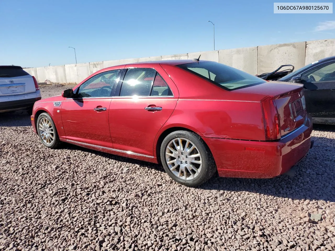 2008 Cadillac Sts VIN: 1G6DC67A980125670 Lot: 79304884