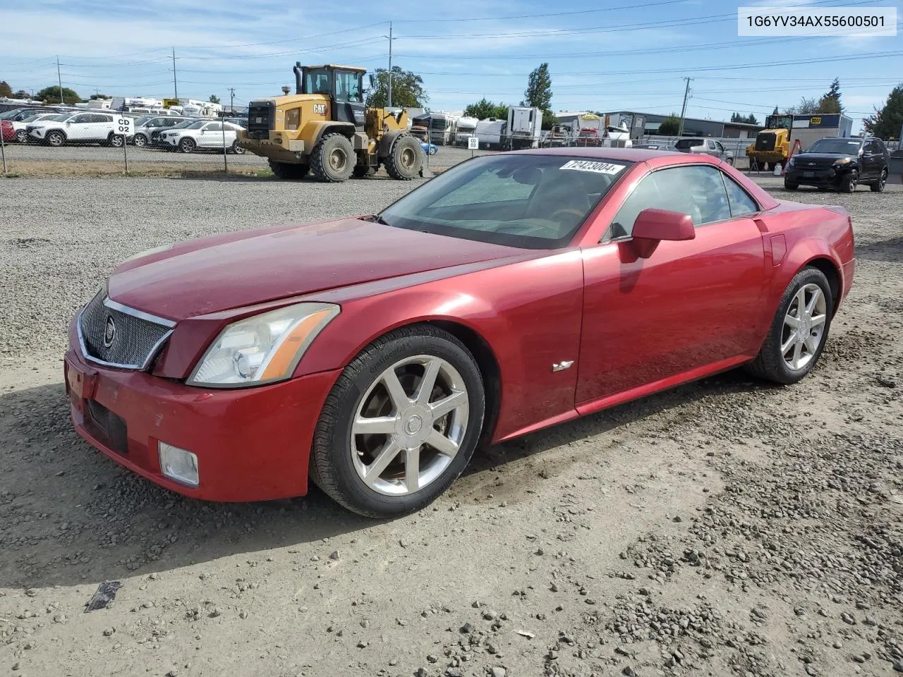 2005 Cadillac Xlr VIN: 1G6YV34AX55600501 Lot: 72423004