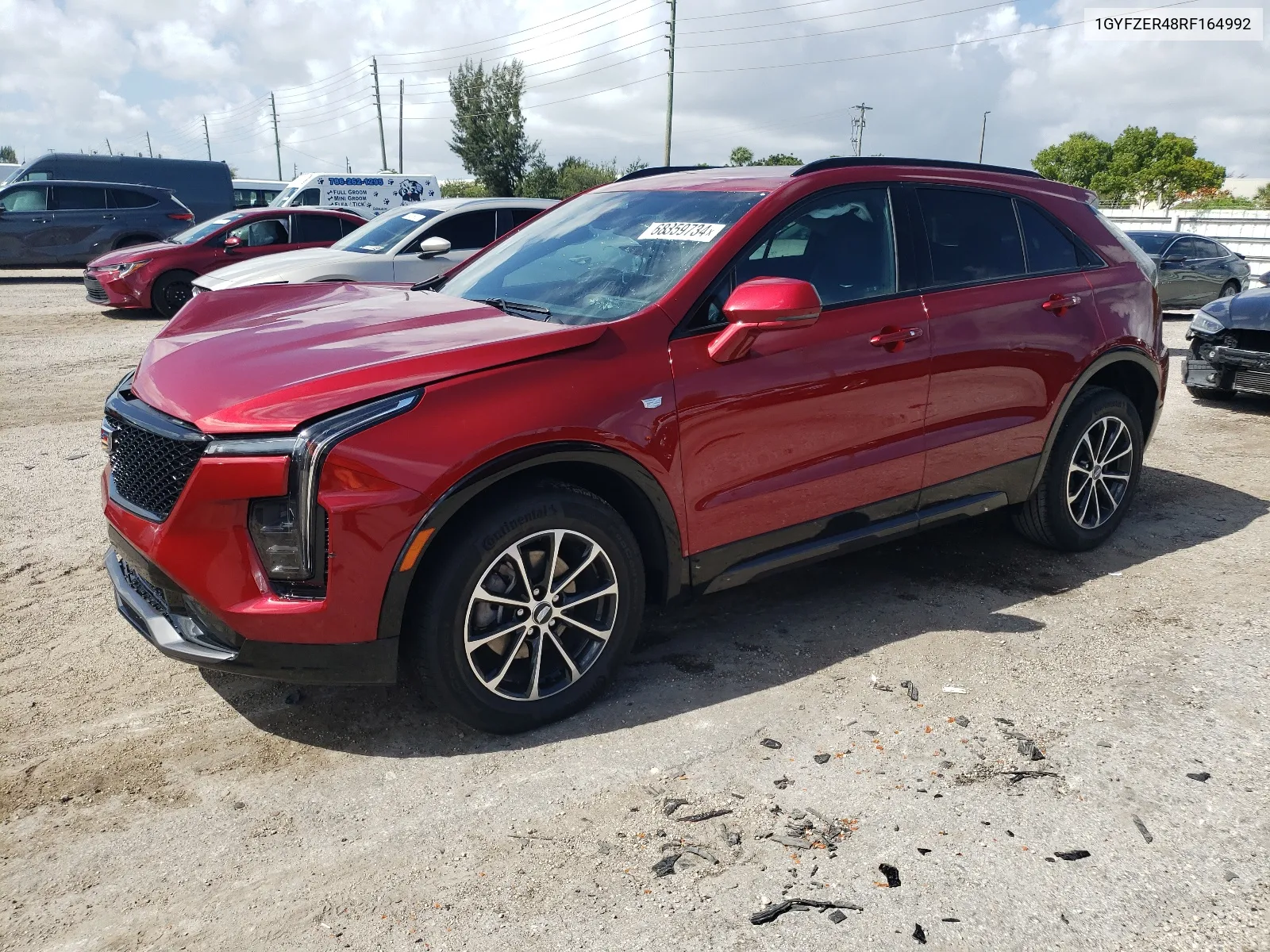 2024 Cadillac Xt4 Sport VIN: 1GYFZER48RF164992 Lot: 68359734