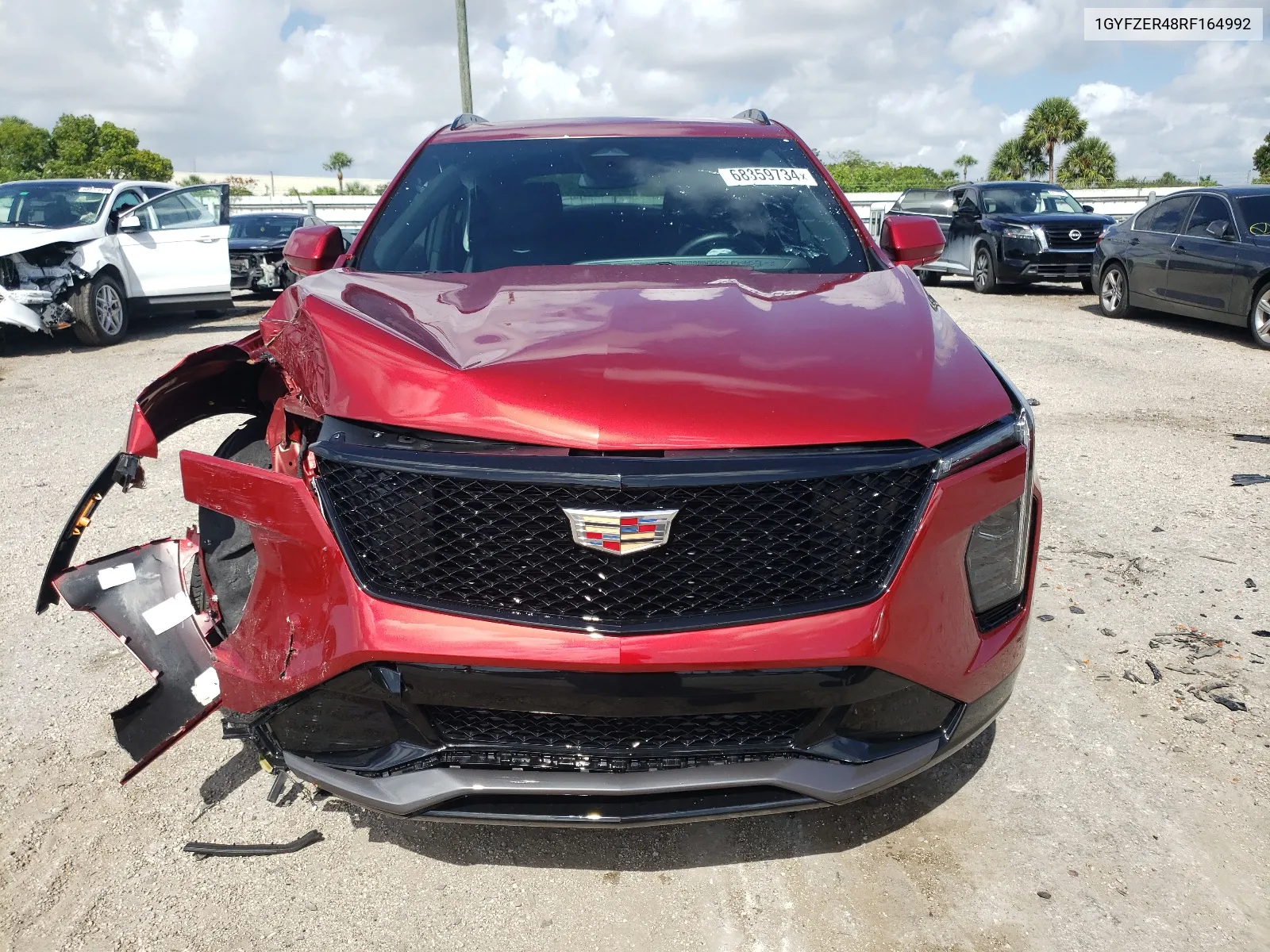 2024 Cadillac Xt4 Sport VIN: 1GYFZER48RF164992 Lot: 68359734