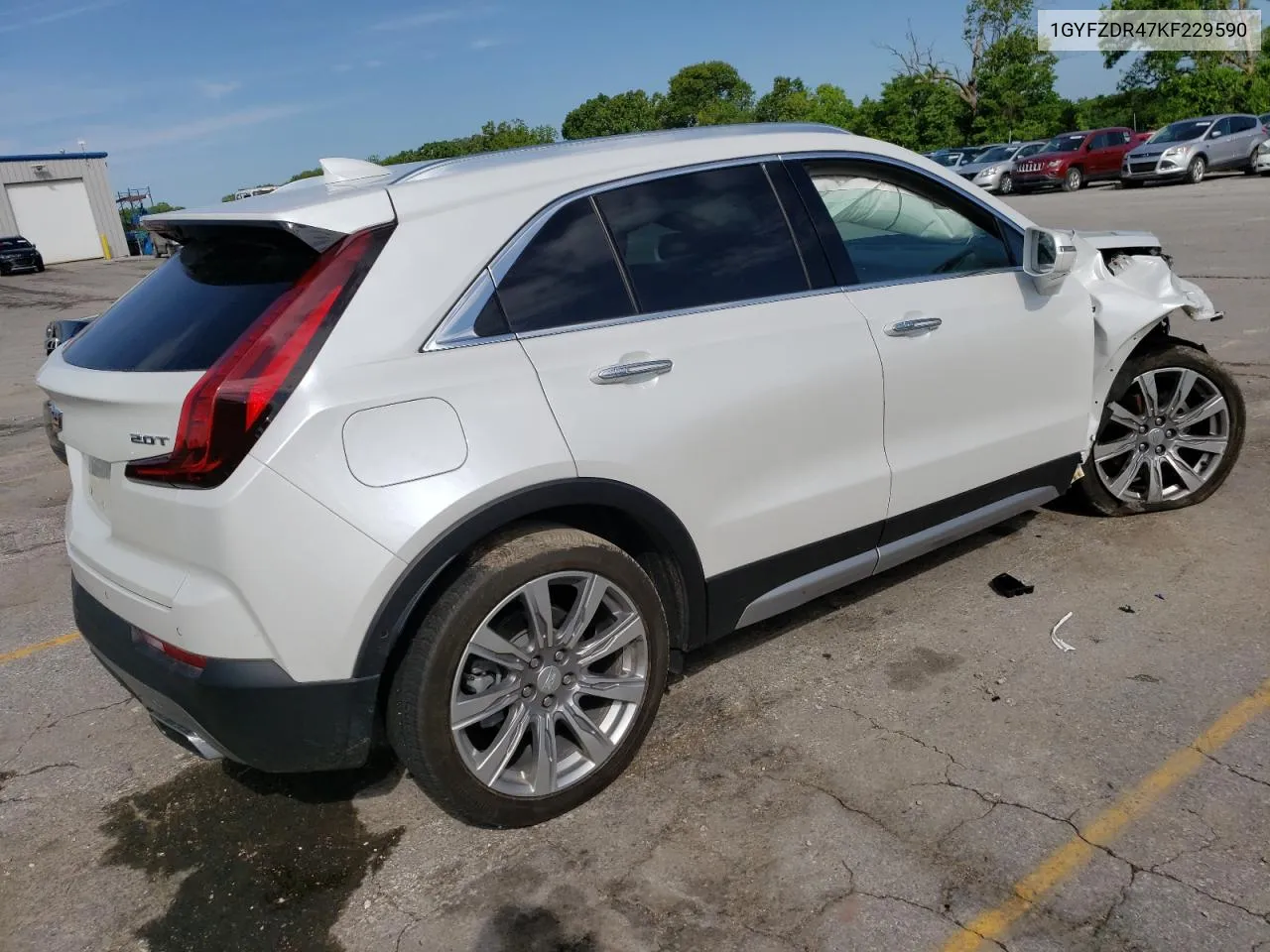 1GYFZDR47KF229590 2019 Cadillac Xt4 Premium Luxury