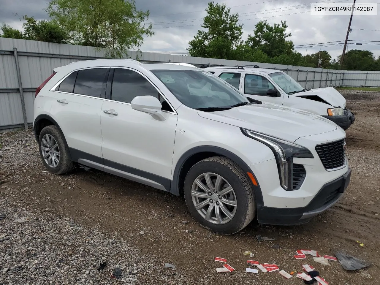 2019 Cadillac Xt4 Premium Luxury VIN: 1GYFZCR49KF142087 Lot: 69574004