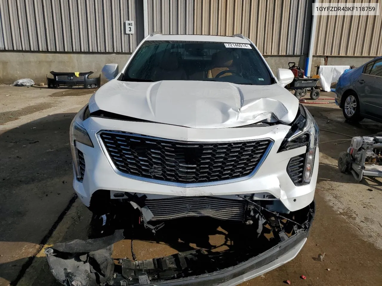 2019 Cadillac Xt4 Premium Luxury VIN: 1GYFZDR43KF118759 Lot: 72146014