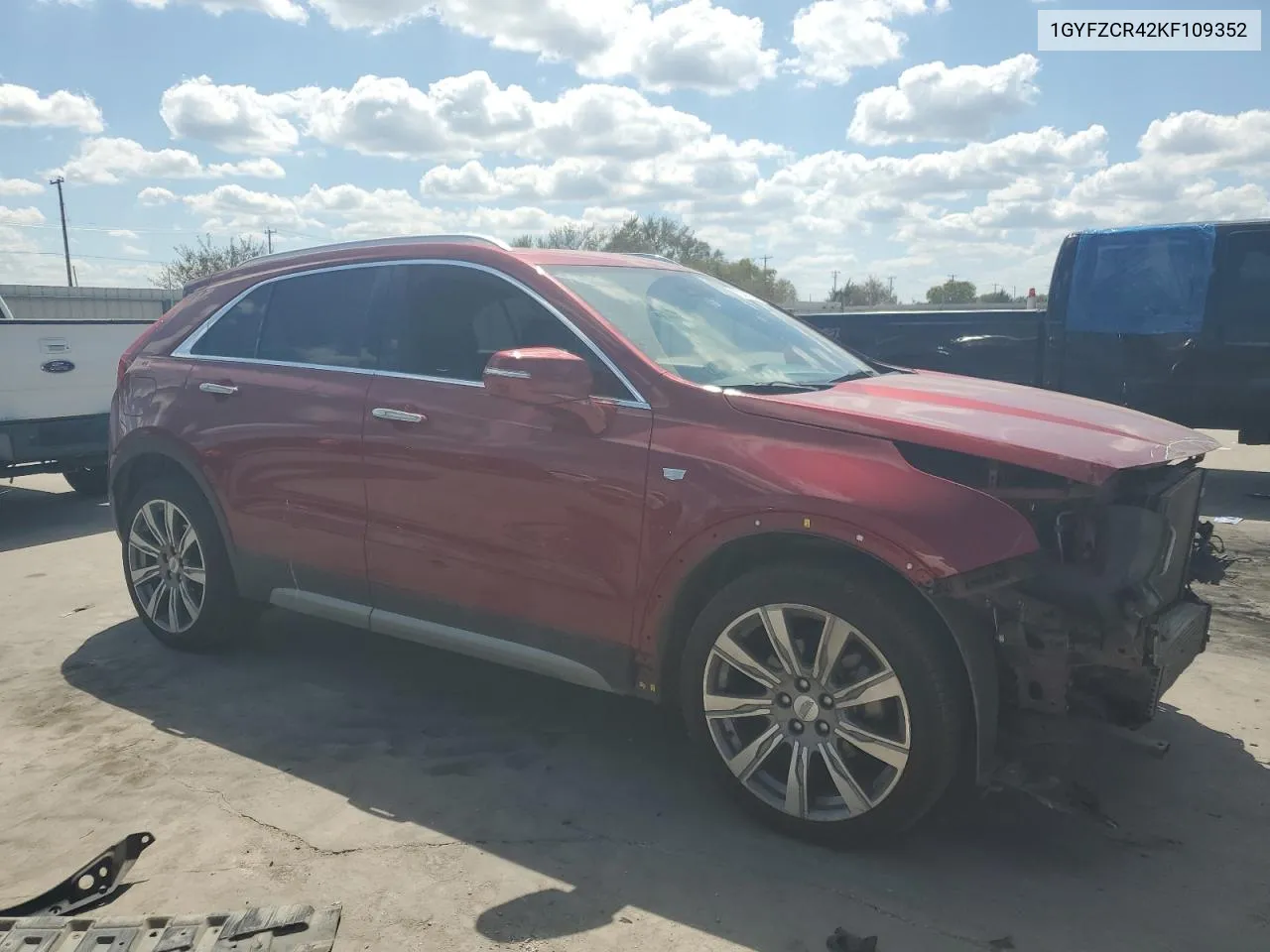 1GYFZCR42KF109352 2019 Cadillac Xt4 Premium Luxury