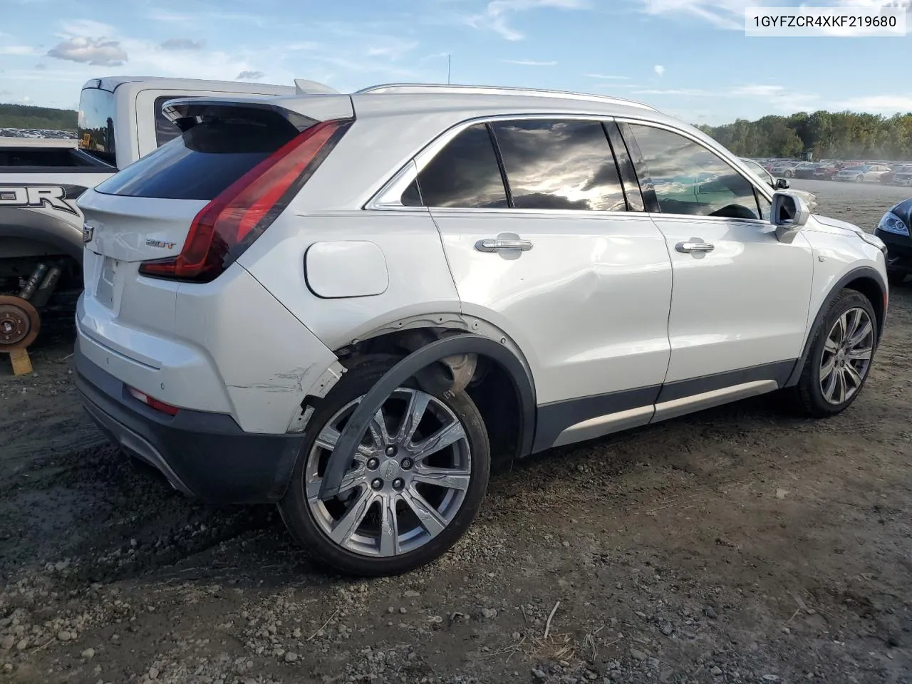 1GYFZCR4XKF219680 2019 Cadillac Xt4 Premium Luxury