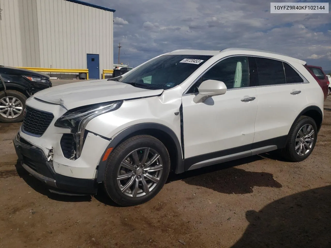 2019 Cadillac Xt4 Luxury VIN: 1GYFZ9R40KF102144 Lot: 74223344