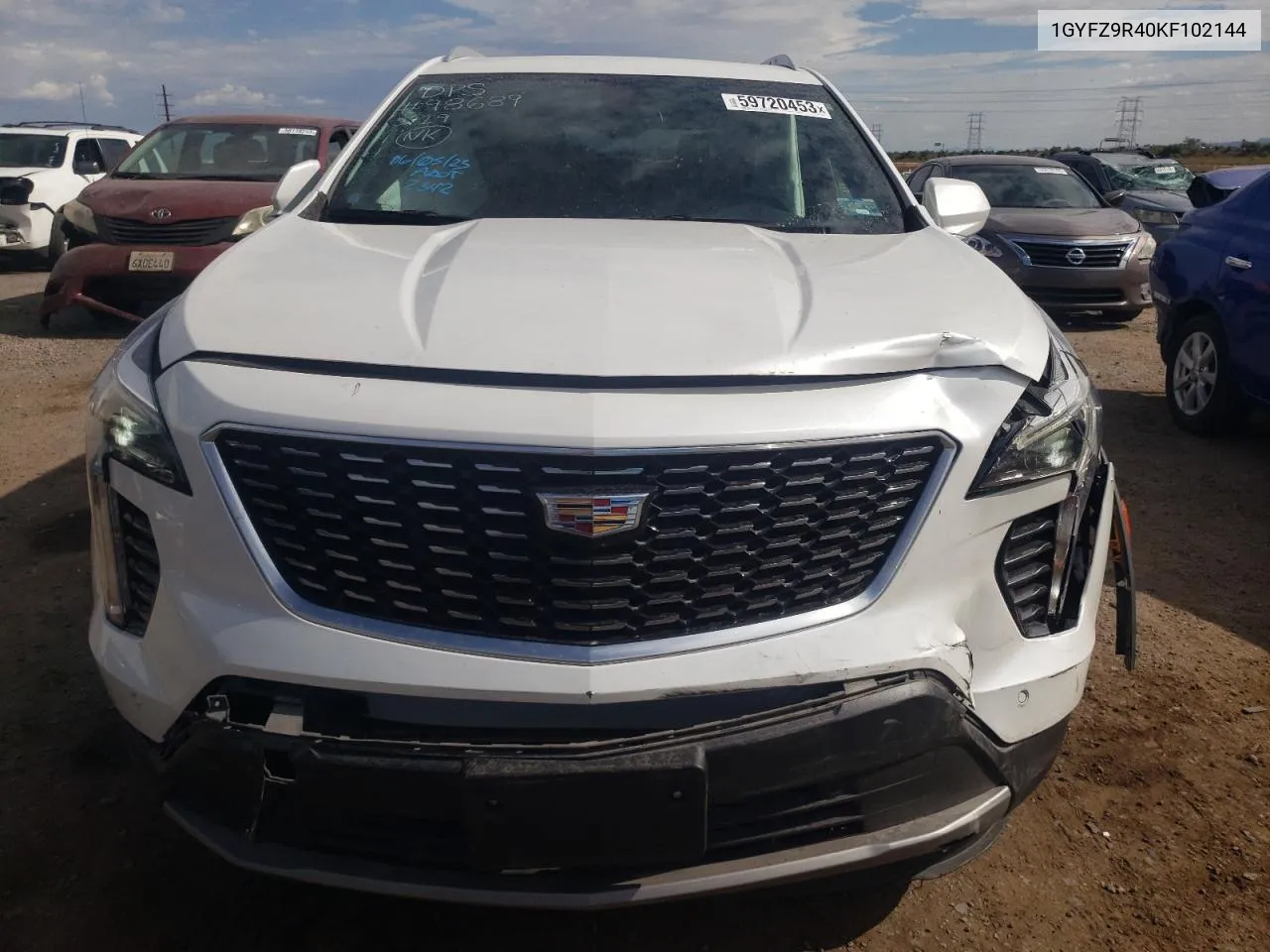 2019 Cadillac Xt4 Luxury VIN: 1GYFZ9R40KF102144 Lot: 74223344