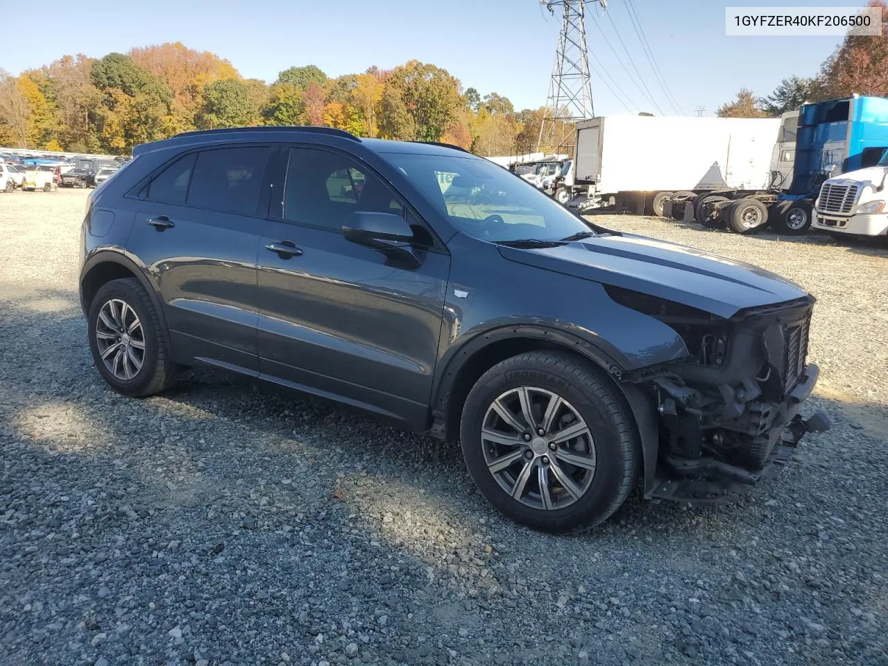 2019 Cadillac Xt4 Sport VIN: 1GYFZER40KF206500 Lot: 77986694