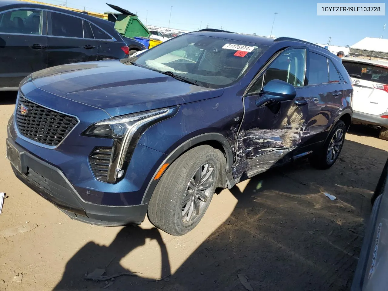 1GYFZFR49LF103728 2020 Cadillac Xt4 Sport