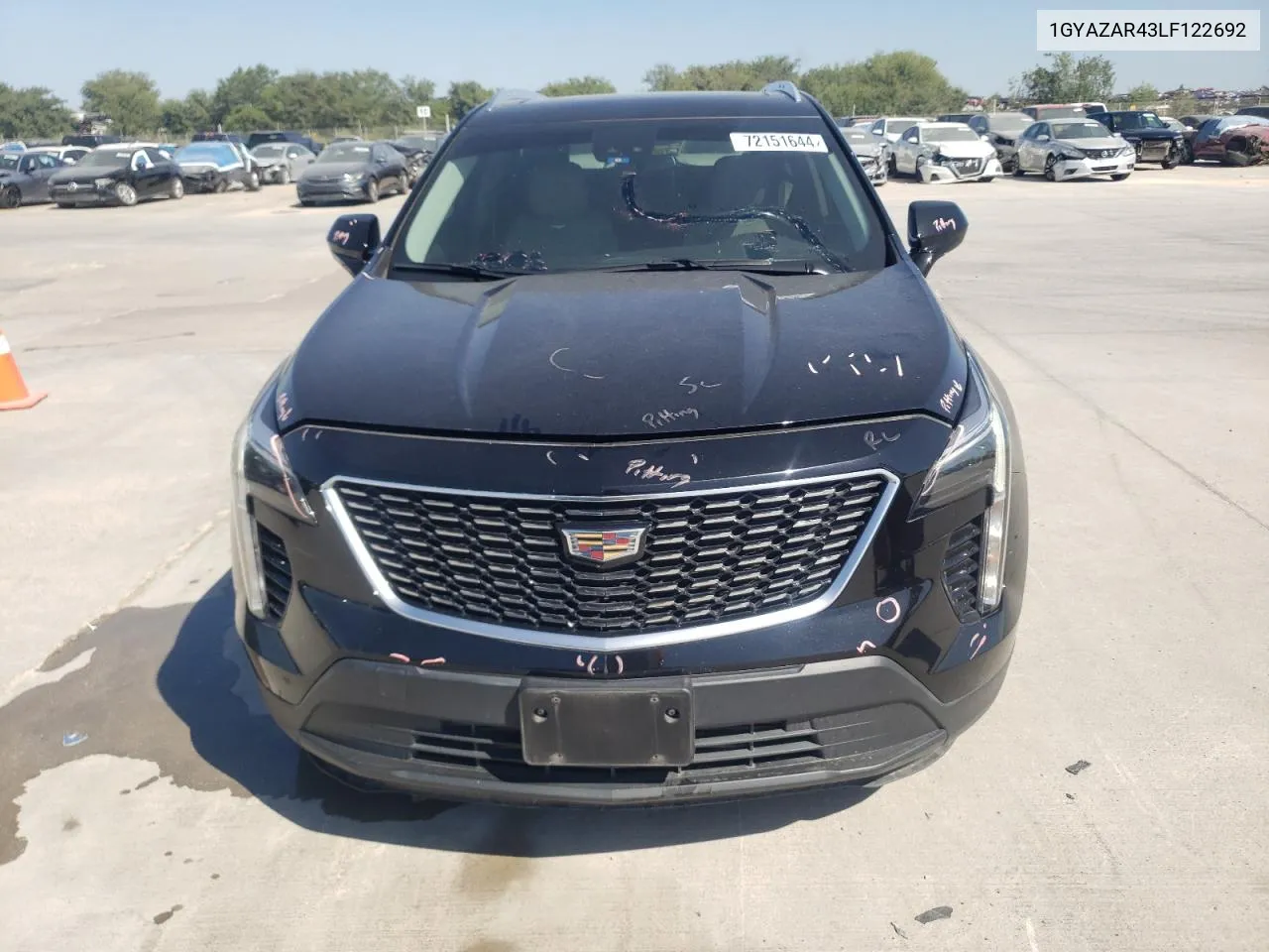 2020 Cadillac Xt4 Luxury VIN: 1GYAZAR43LF122692 Lot: 72151644