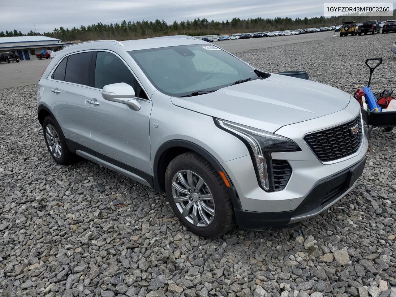 1GYFZDR43MF003260 2021 Cadillac Xt4 Premium Luxury