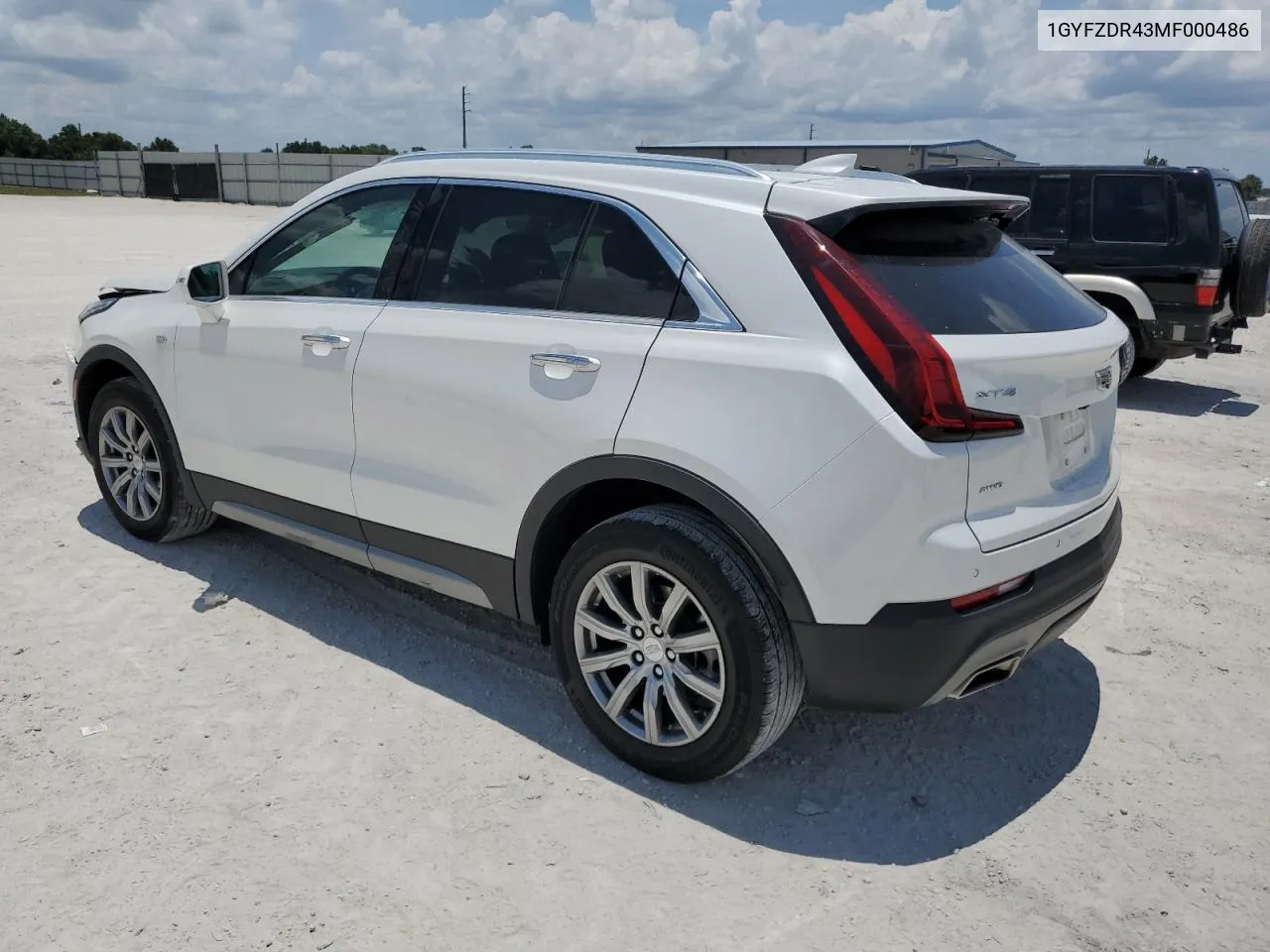 1GYFZDR43MF000486 2021 Cadillac Xt4 Premium Luxury