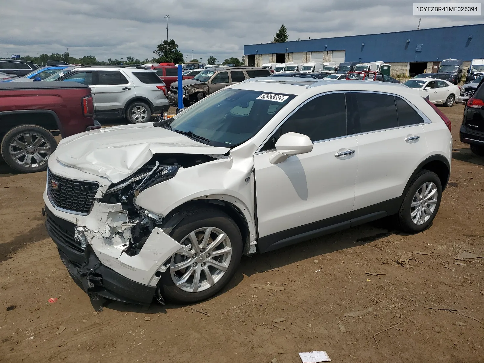 2021 Cadillac Xt4 Luxury VIN: 1GYFZBR41MF026394 Lot: 63956624