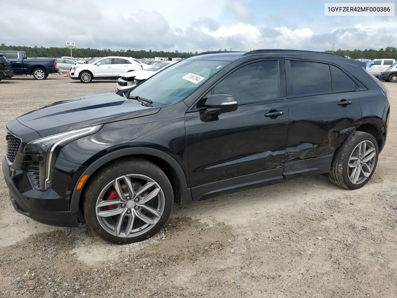 2021 Cadillac Xt4 Sport VIN: 1GYFZER42MF000386 Lot: 71387394