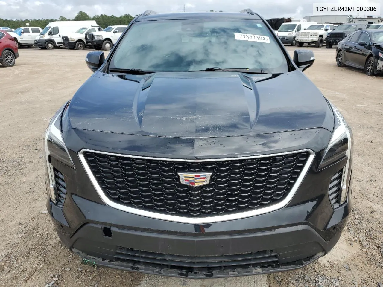 2021 Cadillac Xt4 Sport VIN: 1GYFZER42MF000386 Lot: 71387394