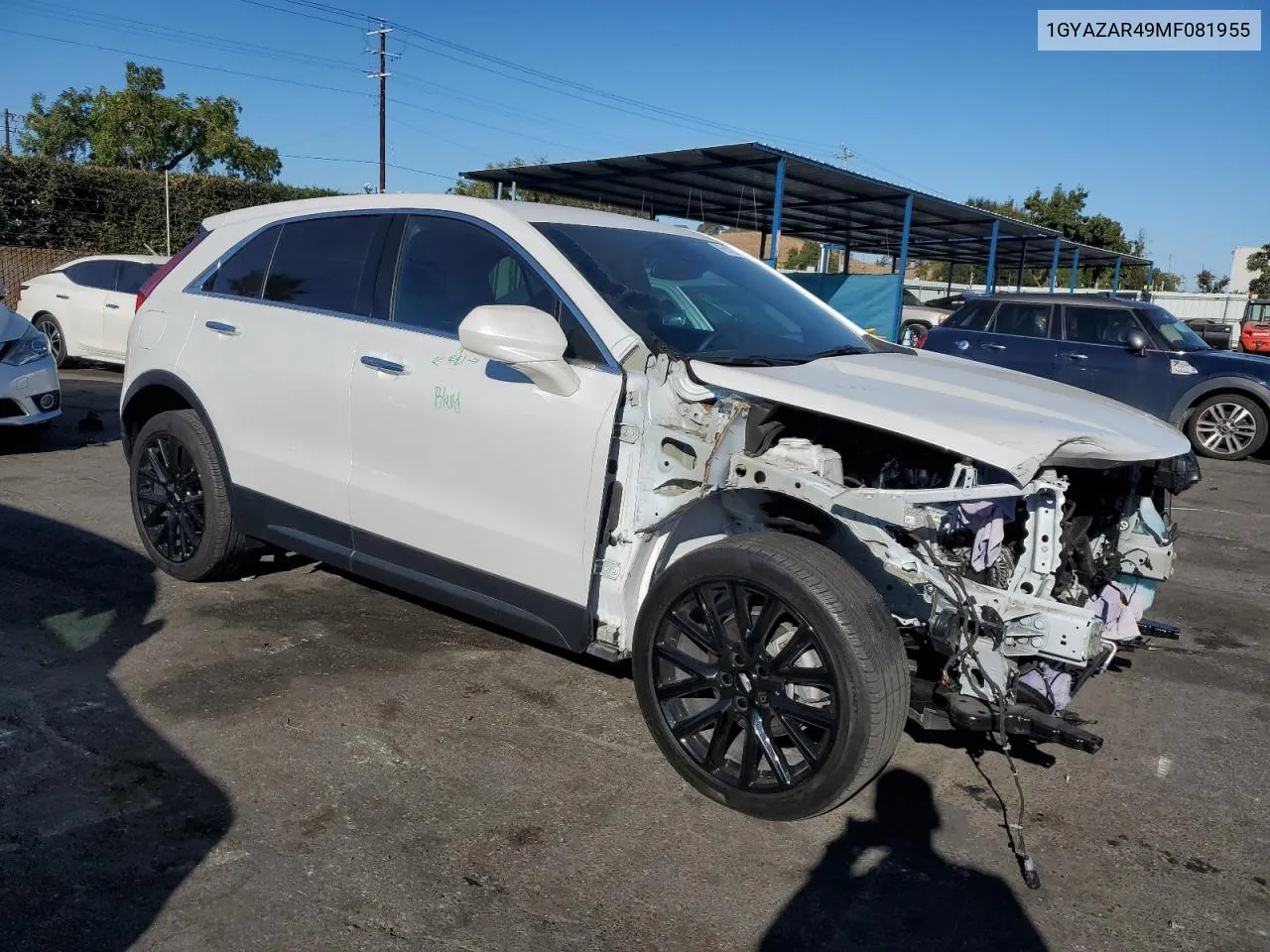 2021 Cadillac Xt4 Luxury VIN: 1GYAZAR49MF081955 Lot: 76611074