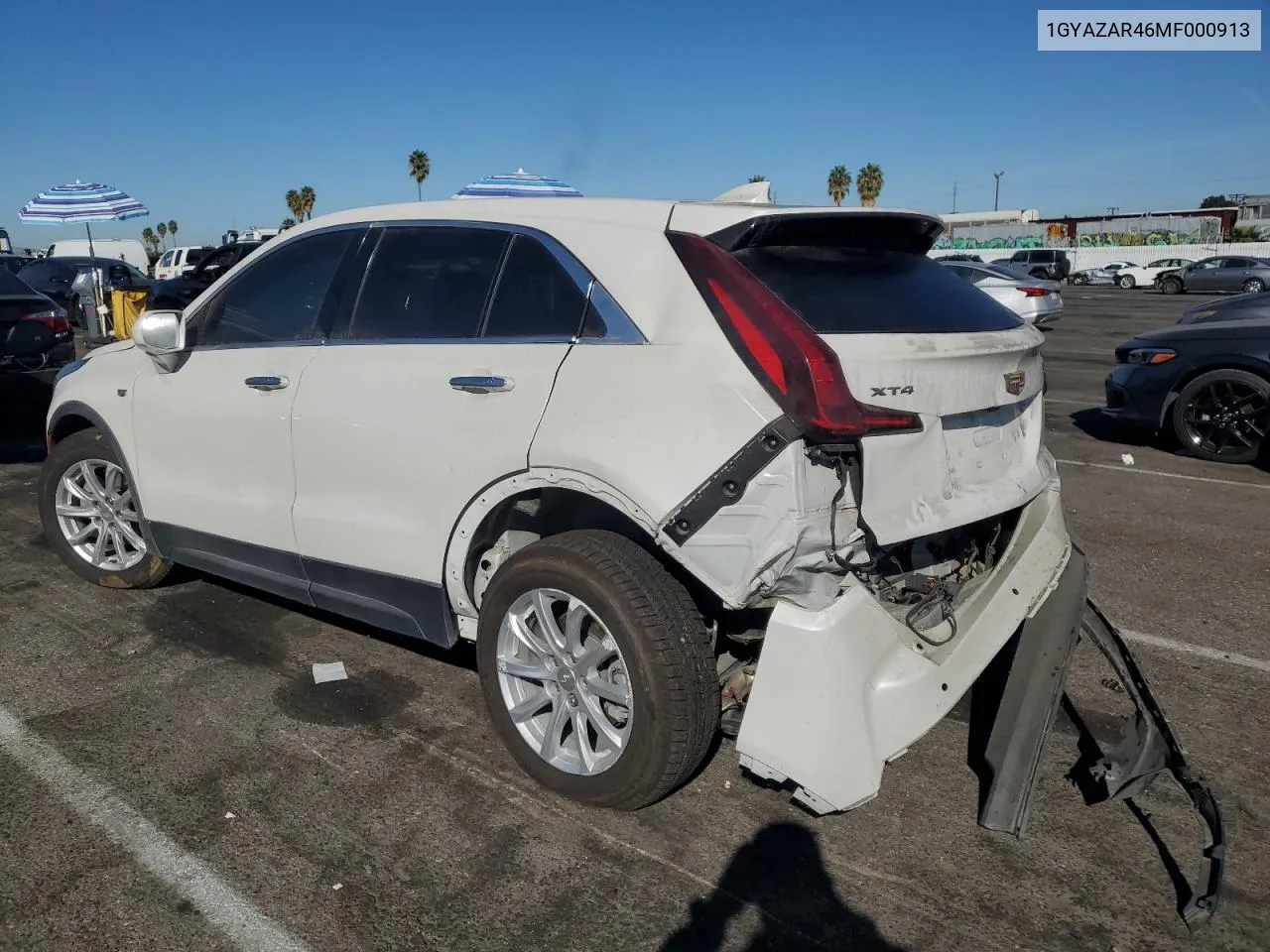 2021 Cadillac Xt4 Luxury VIN: 1GYAZAR46MF000913 Lot: 77698564