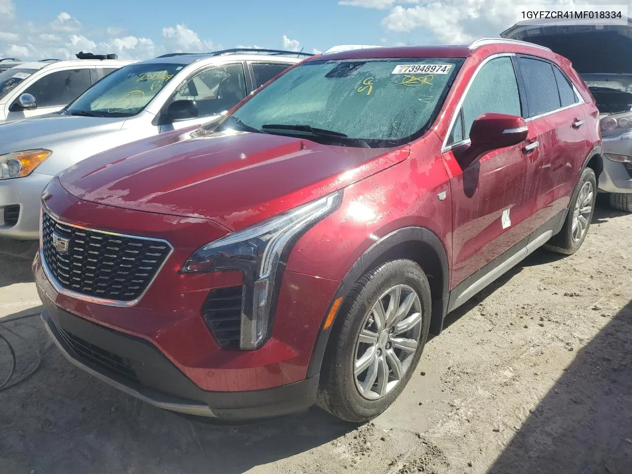 2021 Cadillac Xt4 Premium Luxury VIN: 1GYFZCR41MF018334 Lot: 80763764