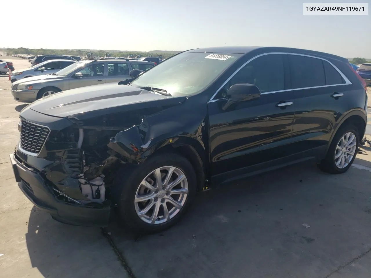 2022 Cadillac Xt4 Luxury VIN: 1GYAZAR49NF119671 Lot: 61418554