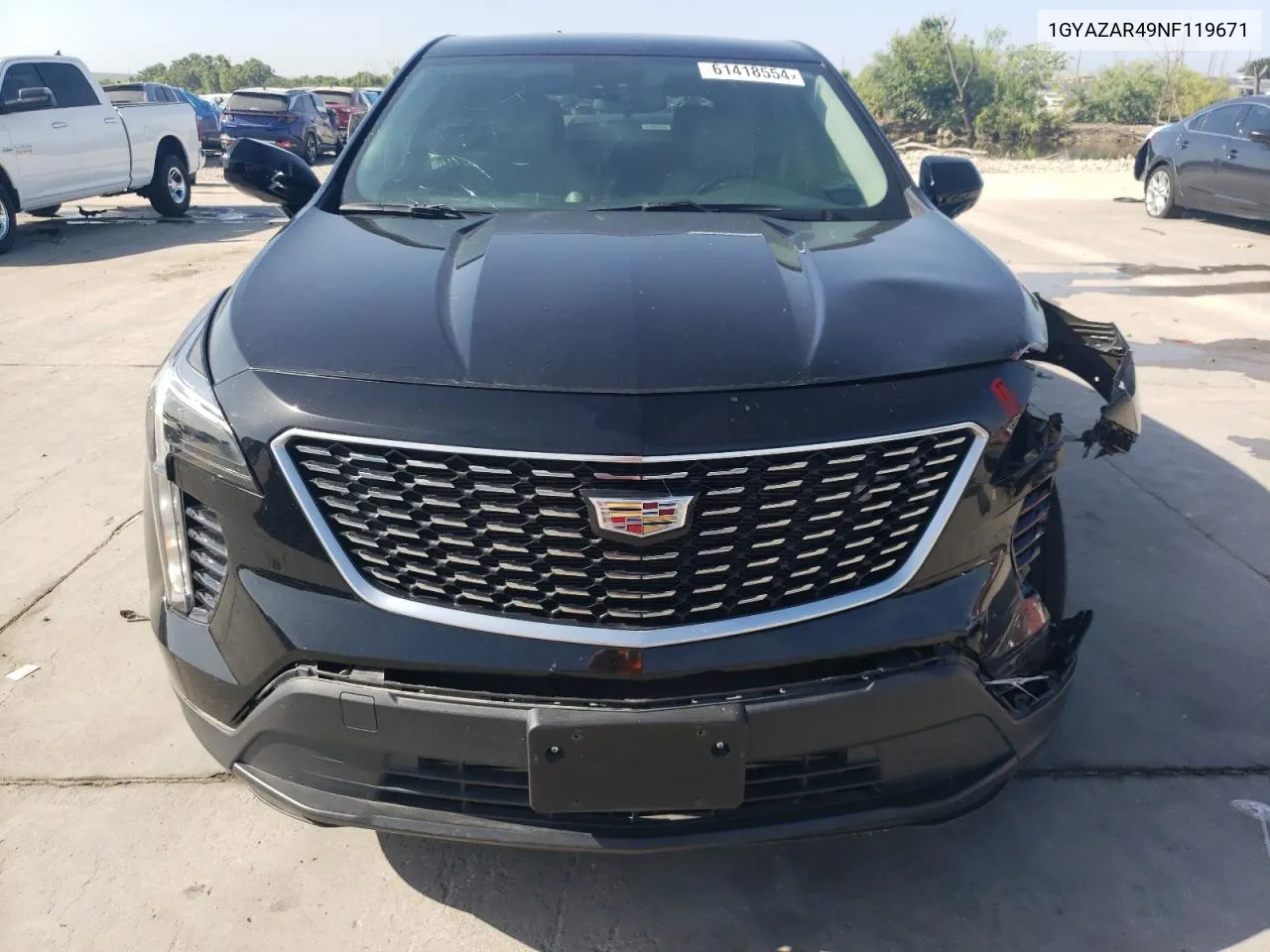 2022 Cadillac Xt4 Luxury VIN: 1GYAZAR49NF119671 Lot: 61418554