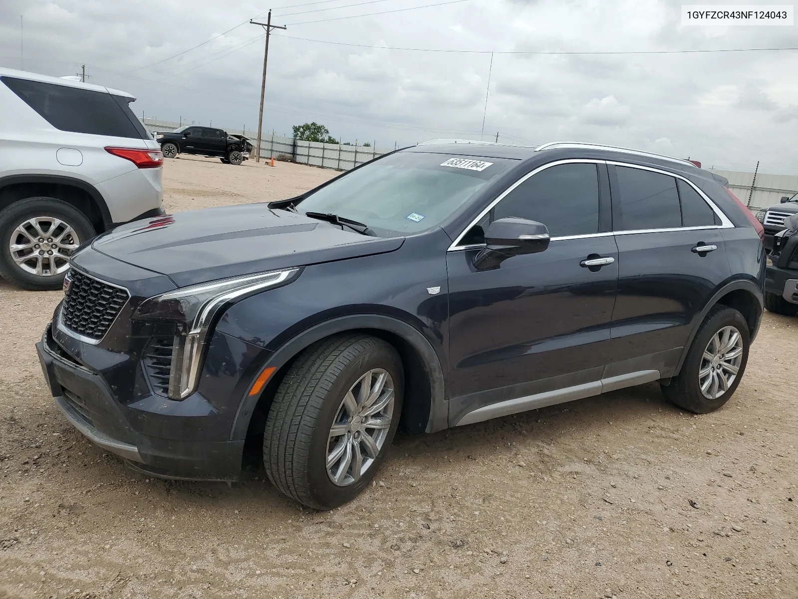 1GYFZCR43NF124043 2022 Cadillac Xt4 Premium Luxury