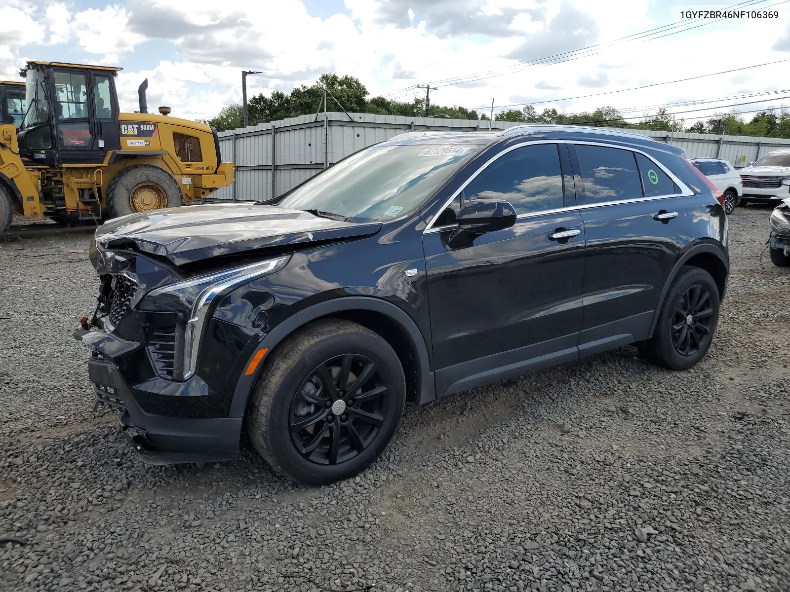 1GYFZBR46NF106369 2022 Cadillac Xt4 Luxury