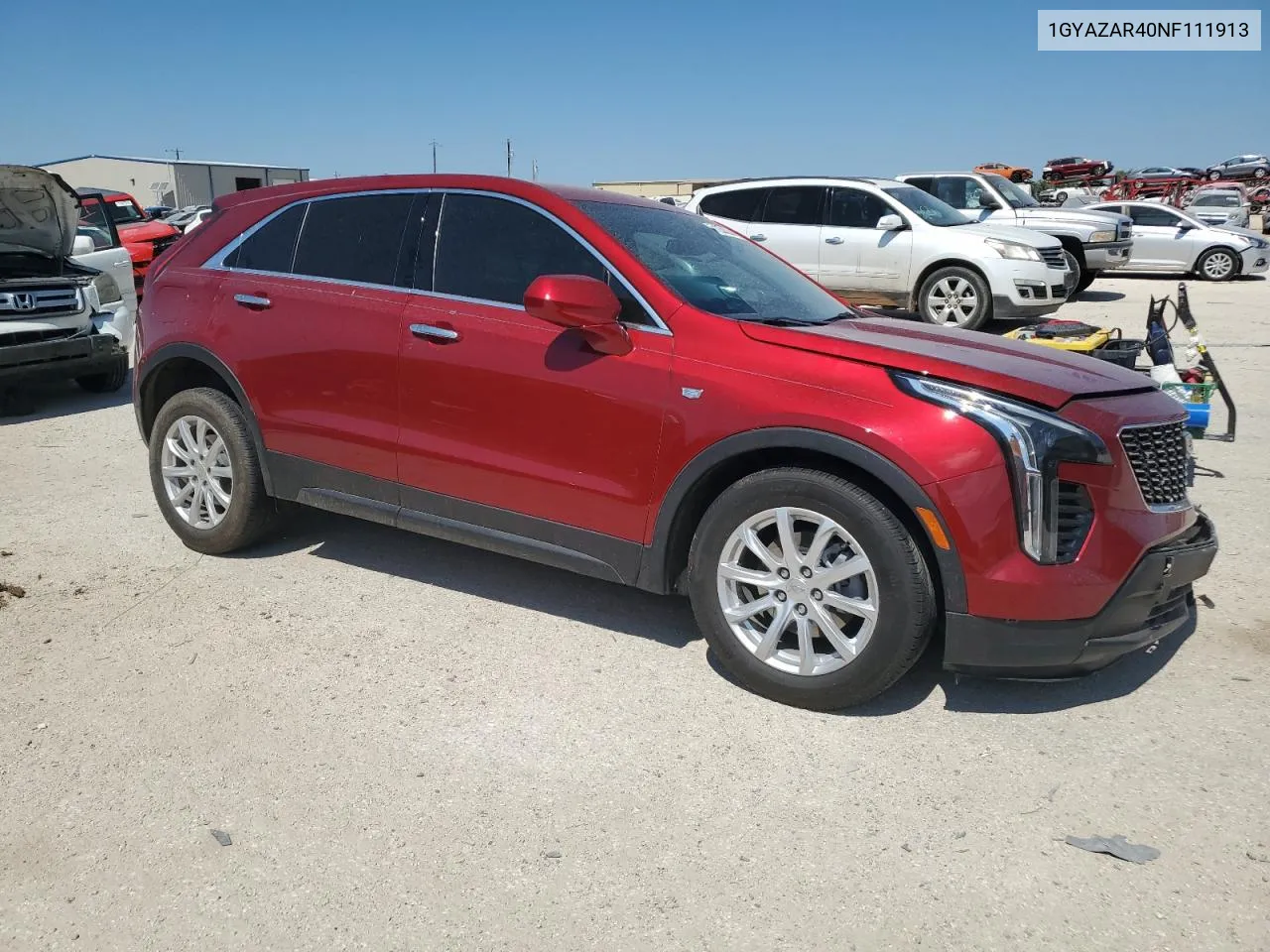 1GYAZAR40NF111913 2022 Cadillac Xt4 Luxury