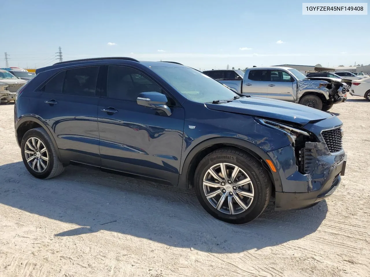 2022 Cadillac Xt4 Sport VIN: 1GYFZER45NF149408 Lot: 72902814