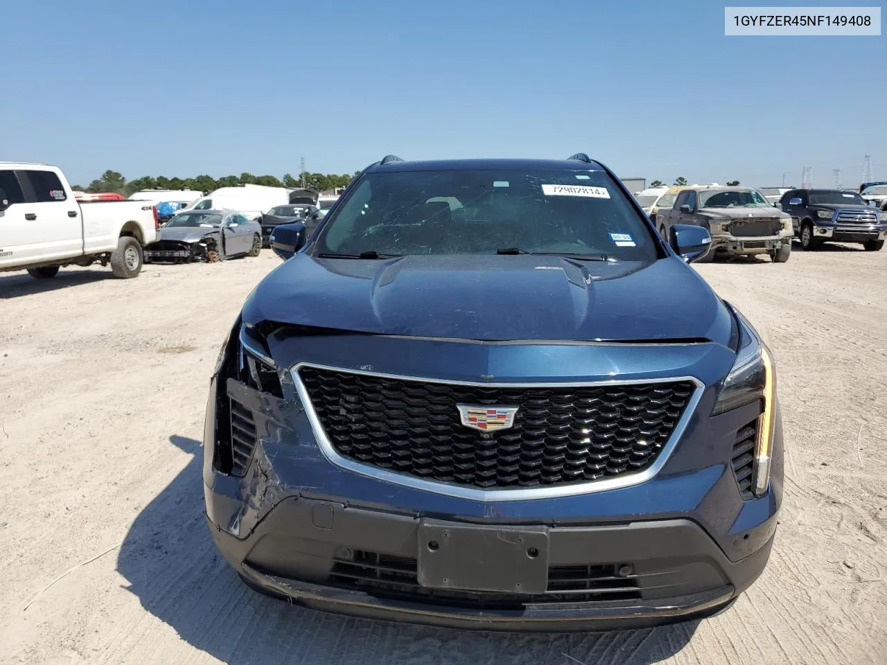 1GYFZER45NF149408 2022 Cadillac Xt4 Sport