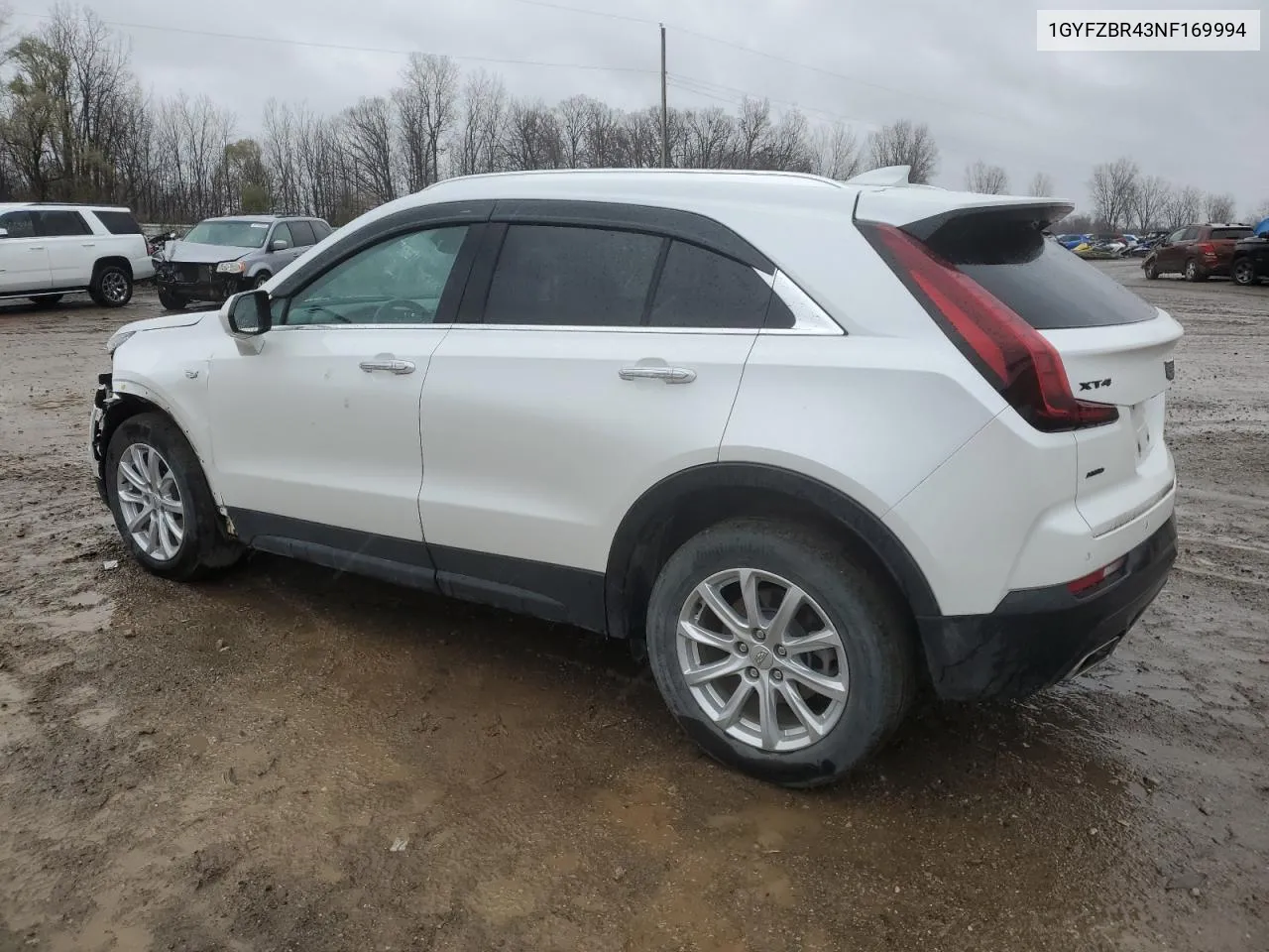 2022 Cadillac Xt4 Luxury VIN: 1GYFZBR43NF169994 Lot: 80216334