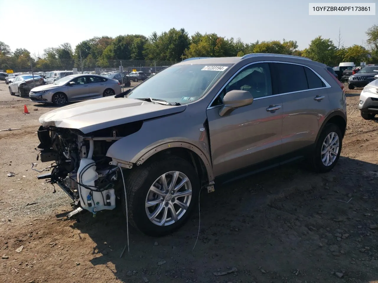 2023 Cadillac Xt4 Luxury VIN: 1GYFZBR40PF173861 Lot: 71233194