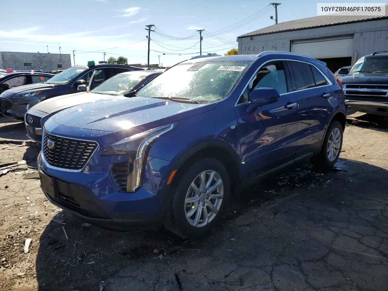 2023 Cadillac Xt4 Luxury VIN: 1GYFZBR46PF170575 Lot: 75931784